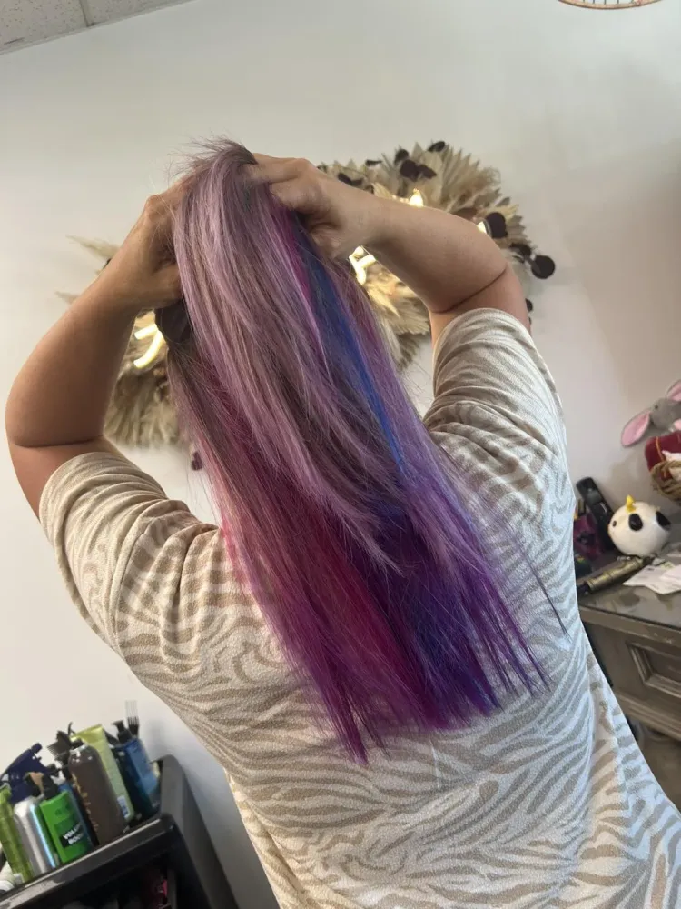 Coloration mauve