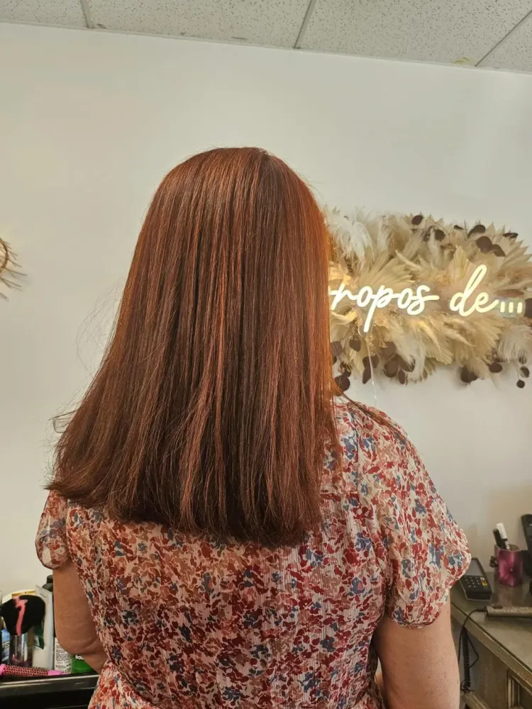 Coloration cheveux cuivre